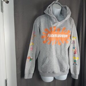 Nickelodeon Hoodie Rugrats Hey Arnold! Ren & Stimpy Angelica Graphic Pullover S